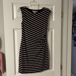Loft Striped Midi Dress Size Small Petitie